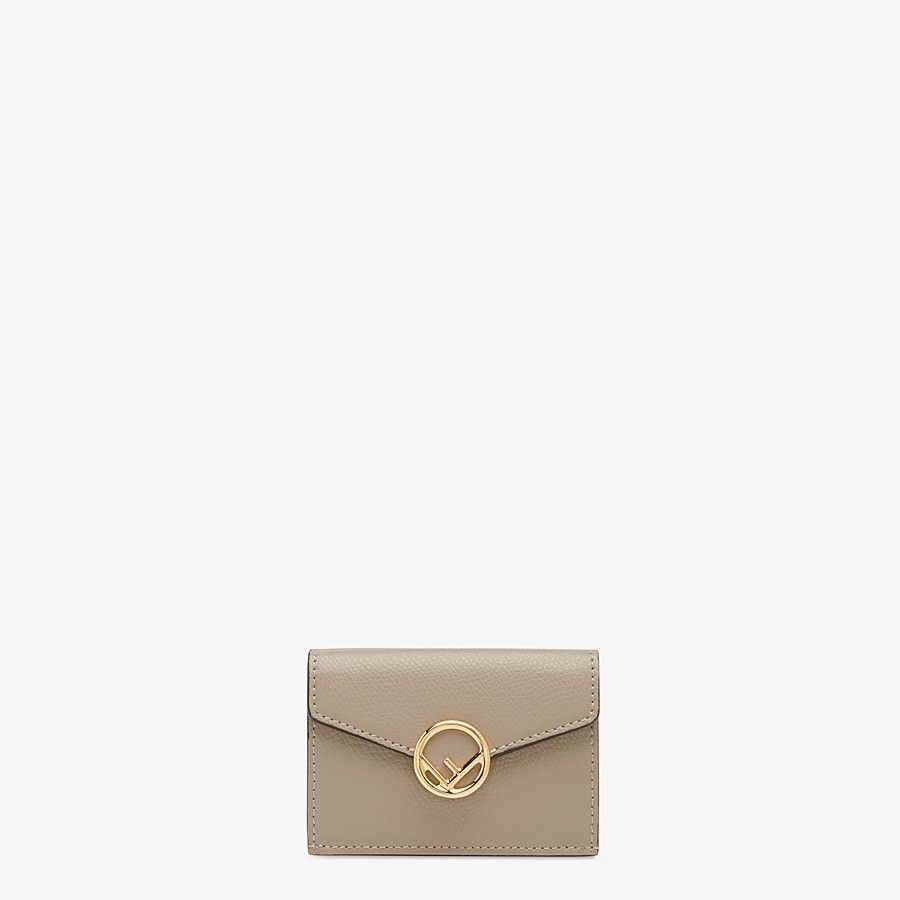 Beige leather wallet - 1