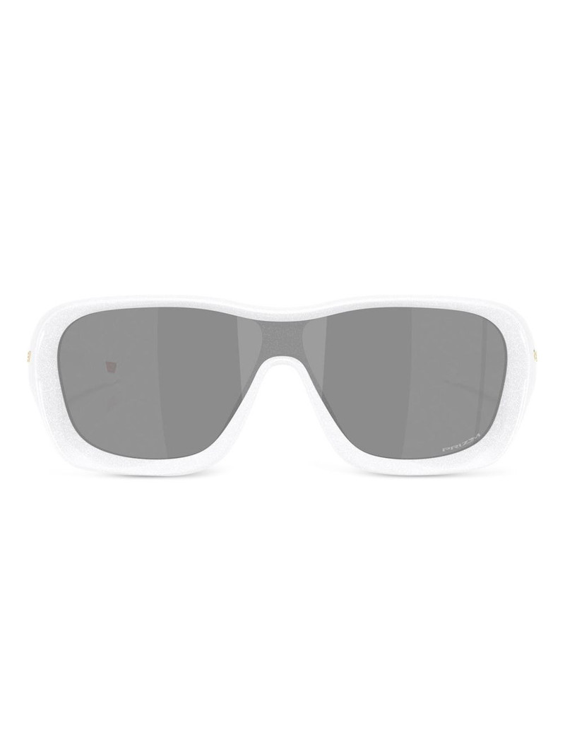 De La Salle geometric-frame sunglasses 1