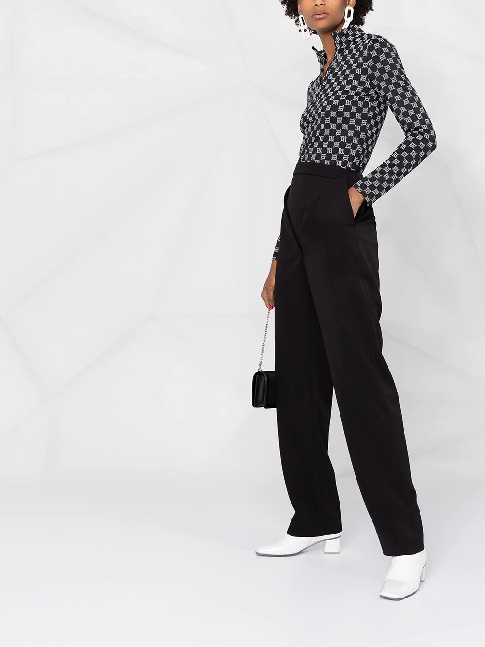 V construction tailored trousers - 6