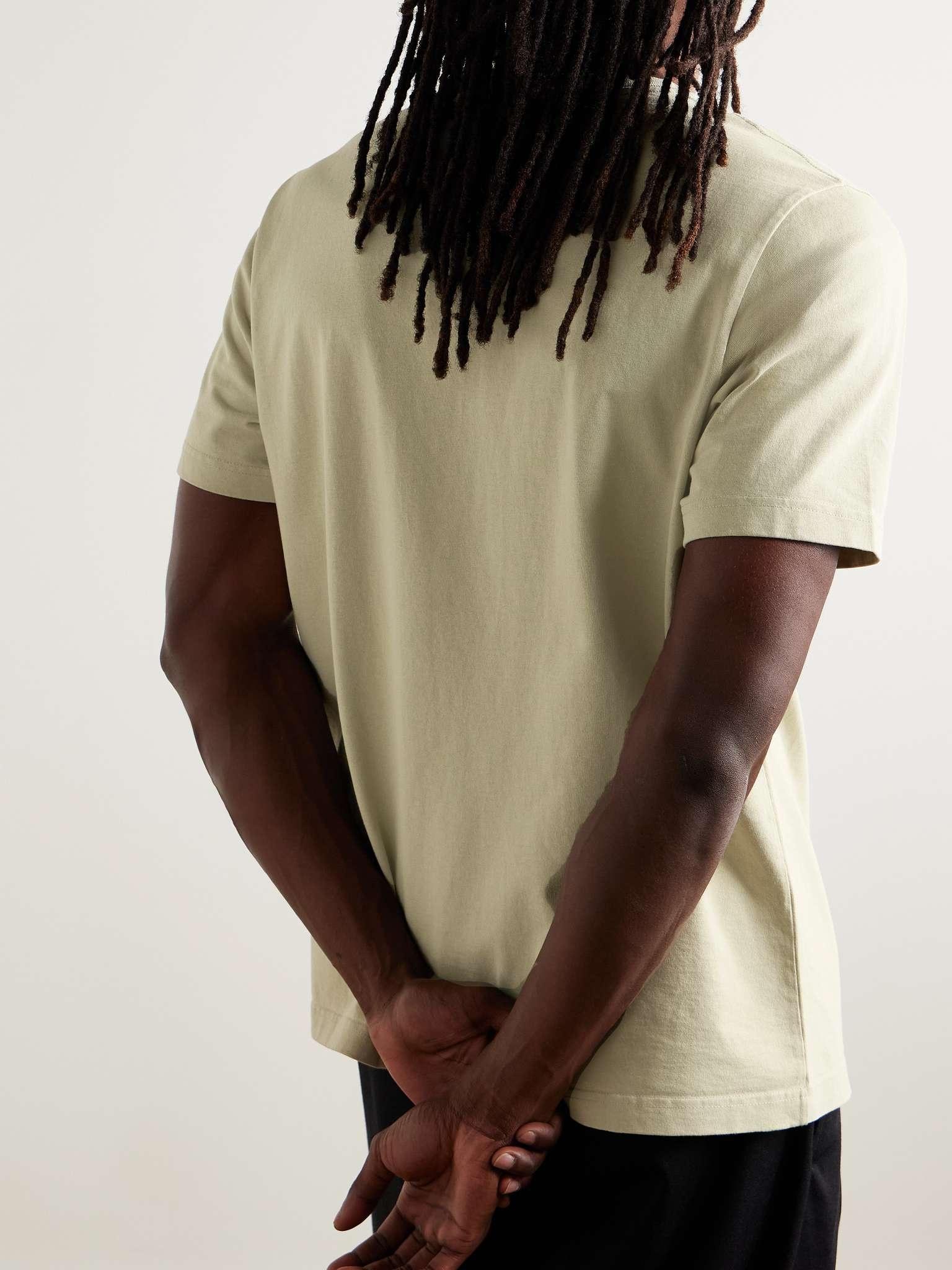 Logo-Appliquéd Cotton-Jersey T-Shirt - 4