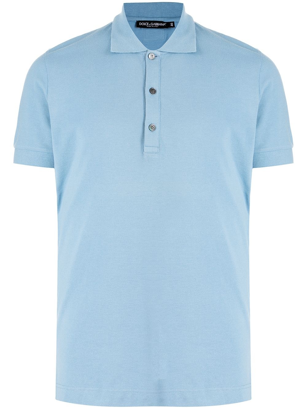 short-sleeve cotton polo shirt - 1