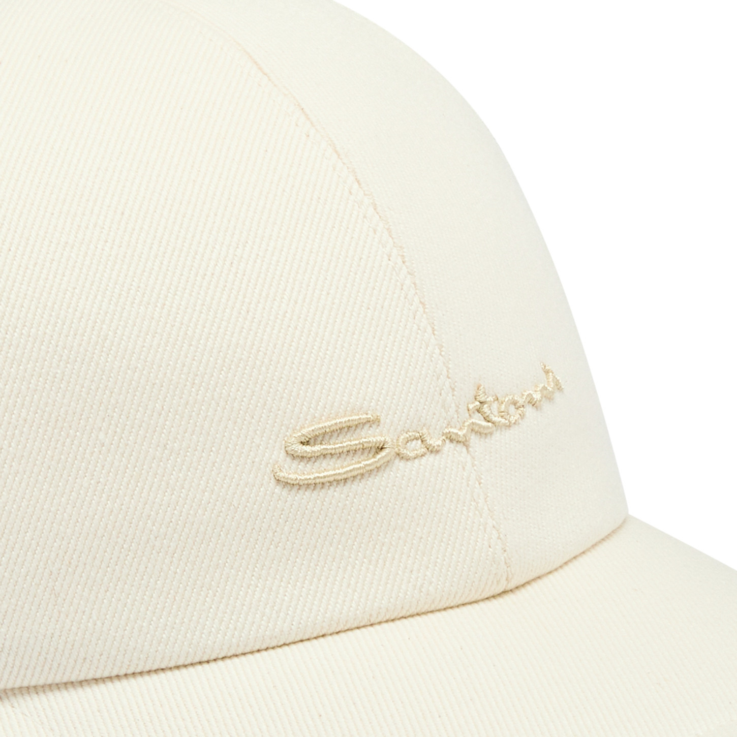 Women's beige cotton baseball cap - 3