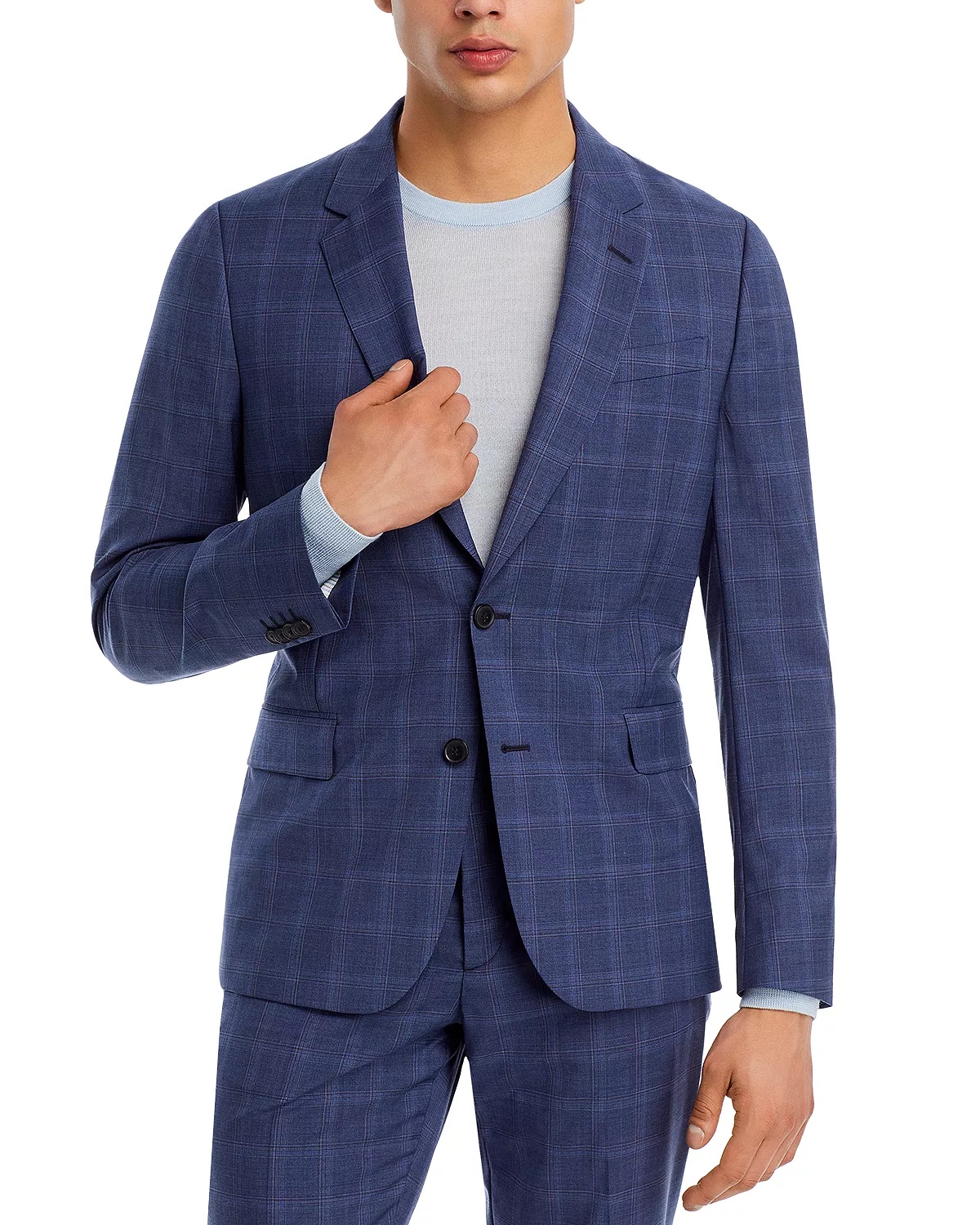 Soho Plaid Extra Slim Fit Suit - 7