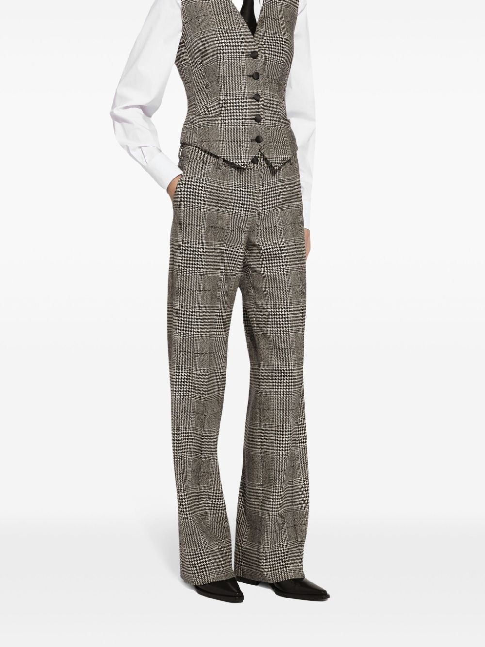 tartan check trousers - 5