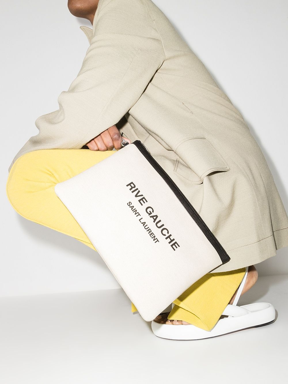 Rive Gauche canvas pouch - 2