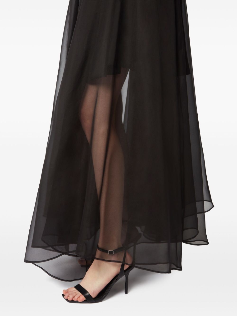 halterneck sheer dress - 5