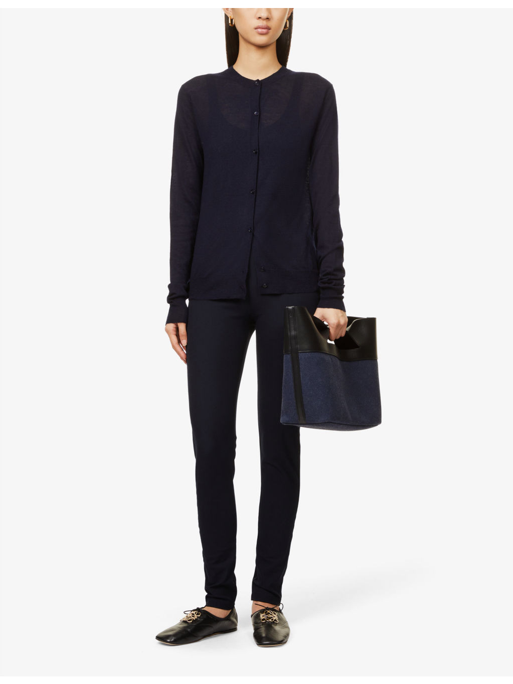 High-rise slim-fit stretch-woven leggings - 2
