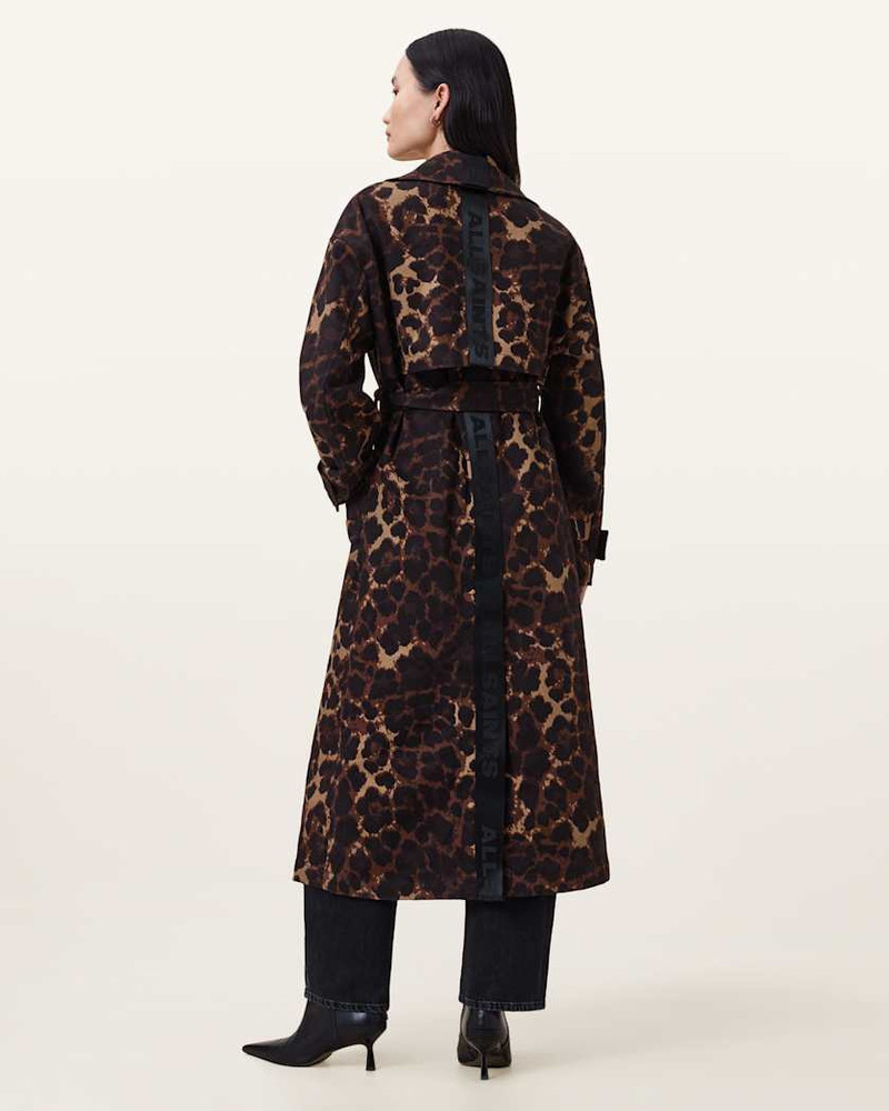 ABEL LEOPARD PRINT TRENCH COAT 9