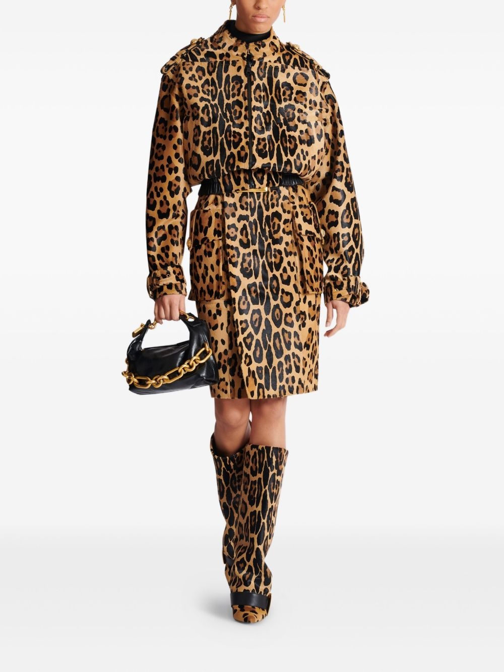 leopard-print skirt - 2