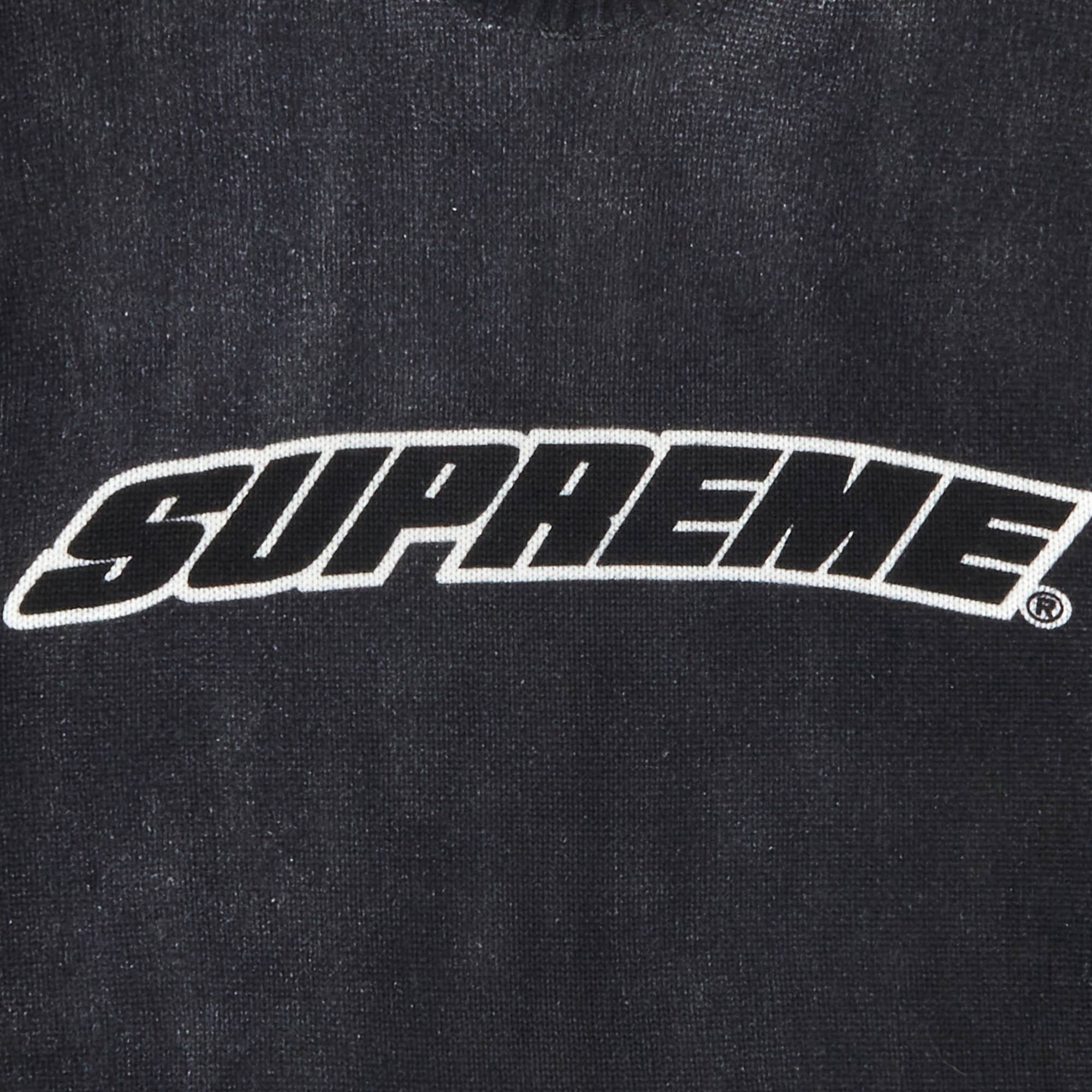 Supreme Printed Washed Sweater 'Black' - 2