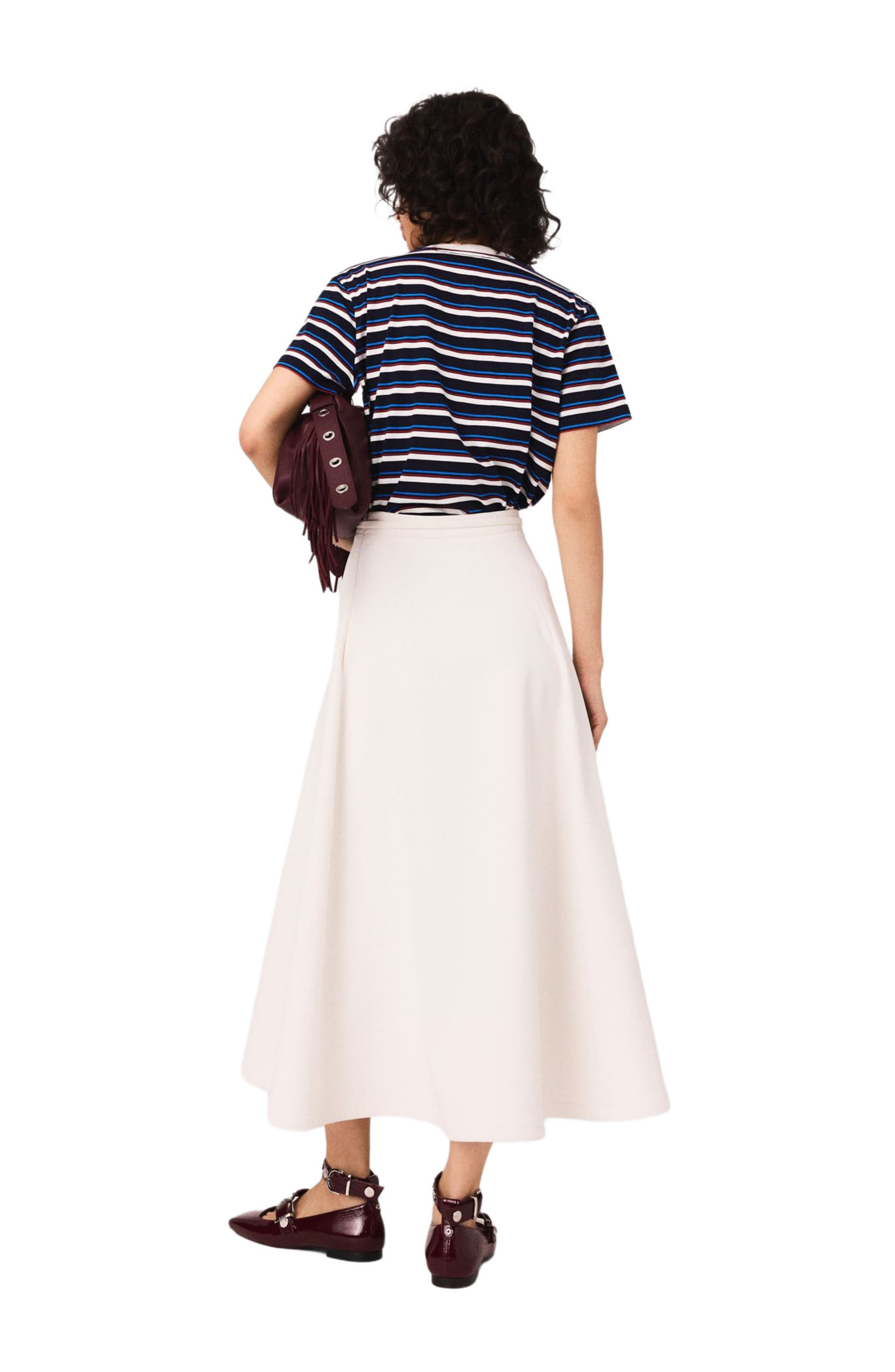 maje Heavy crepe skirt in White at Nordstrom - 2