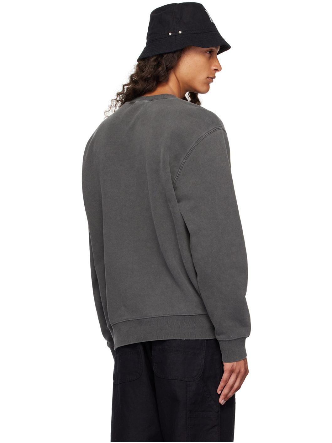 Black Duster Script Sweatshirt - 3