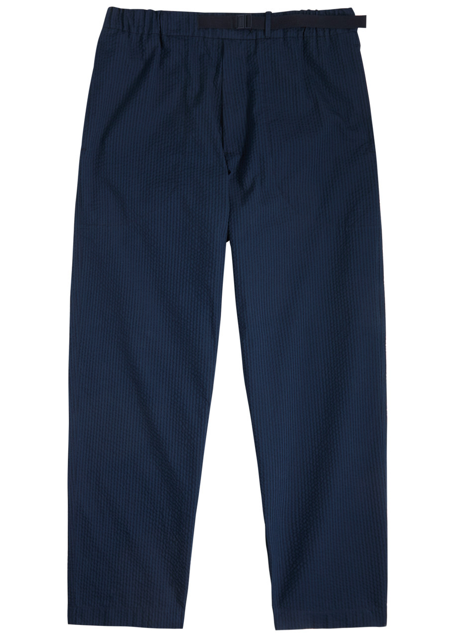 Moncler Tapered-leg Seersucker Trousers - 1