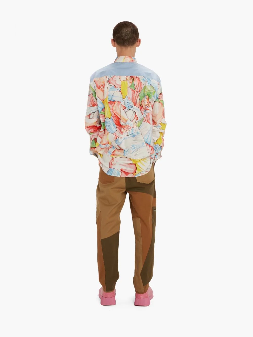 PRINTED JWA LOGO APPLIQUE SHIRT - 4