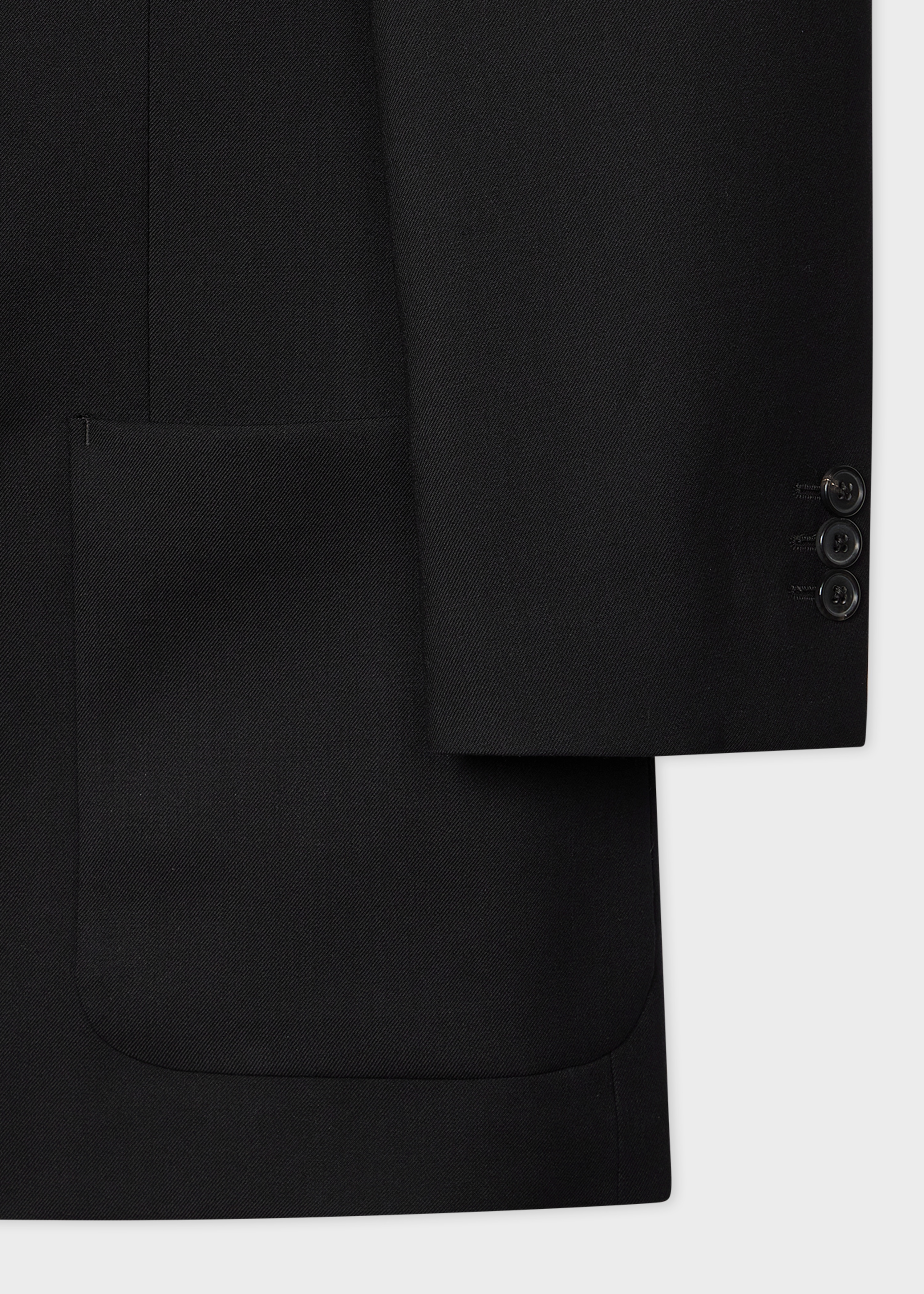 Tailored-Fit Black 'Suit To Travel In' Double-Breasted Blazer - 3