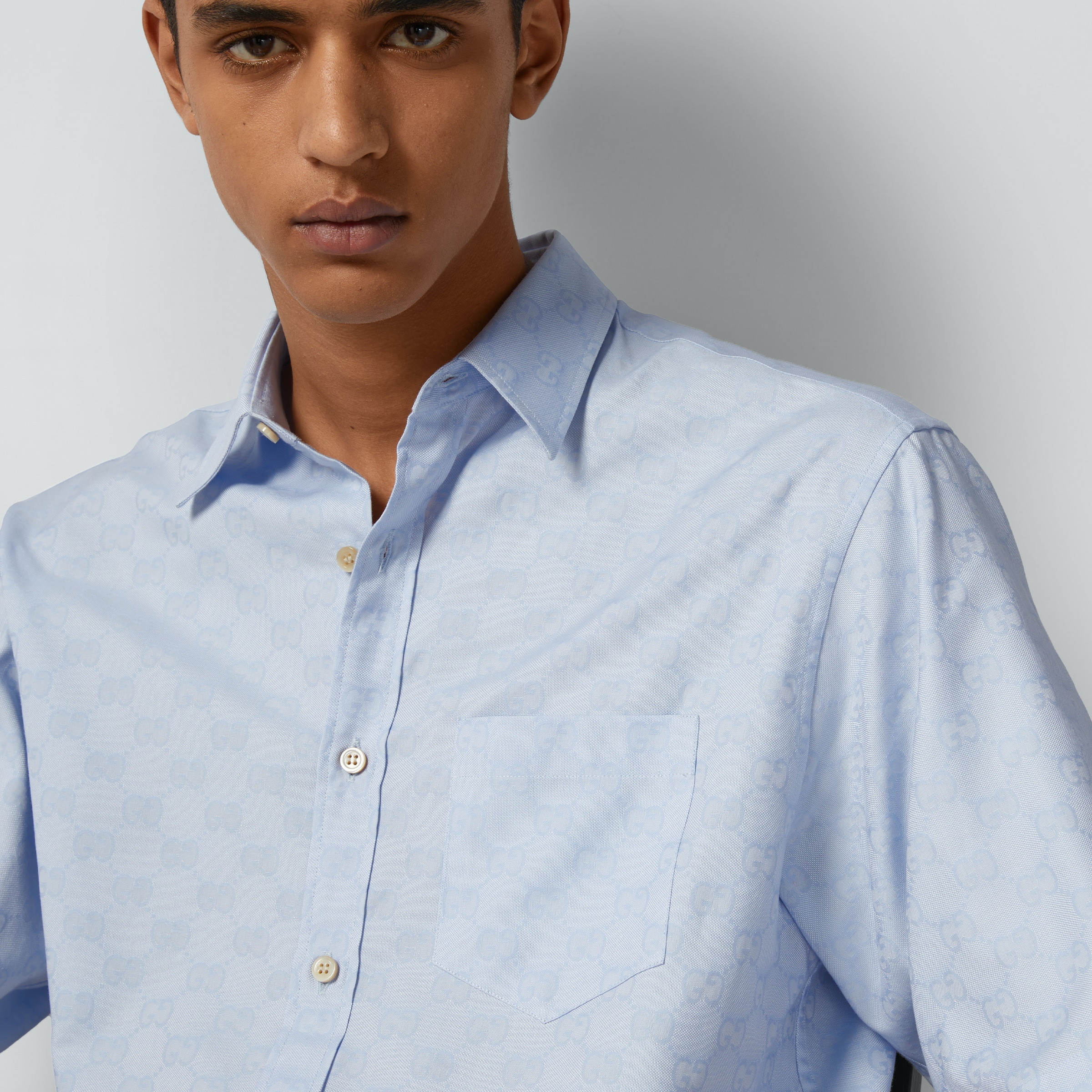 GG Supreme Oxford cotton shirt - 3