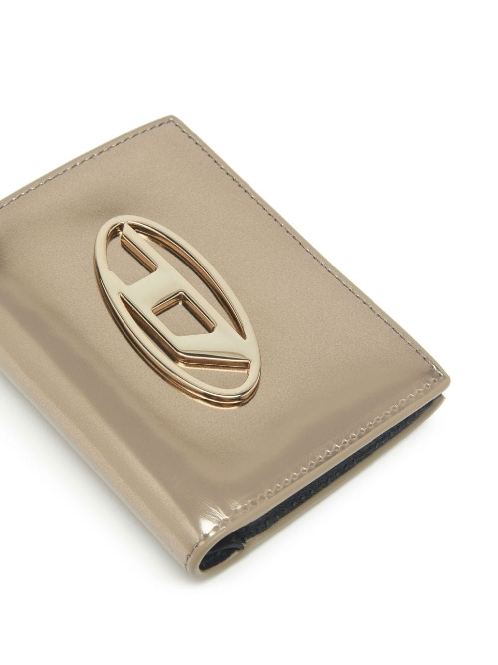 logo-plaque leather wallet - 4