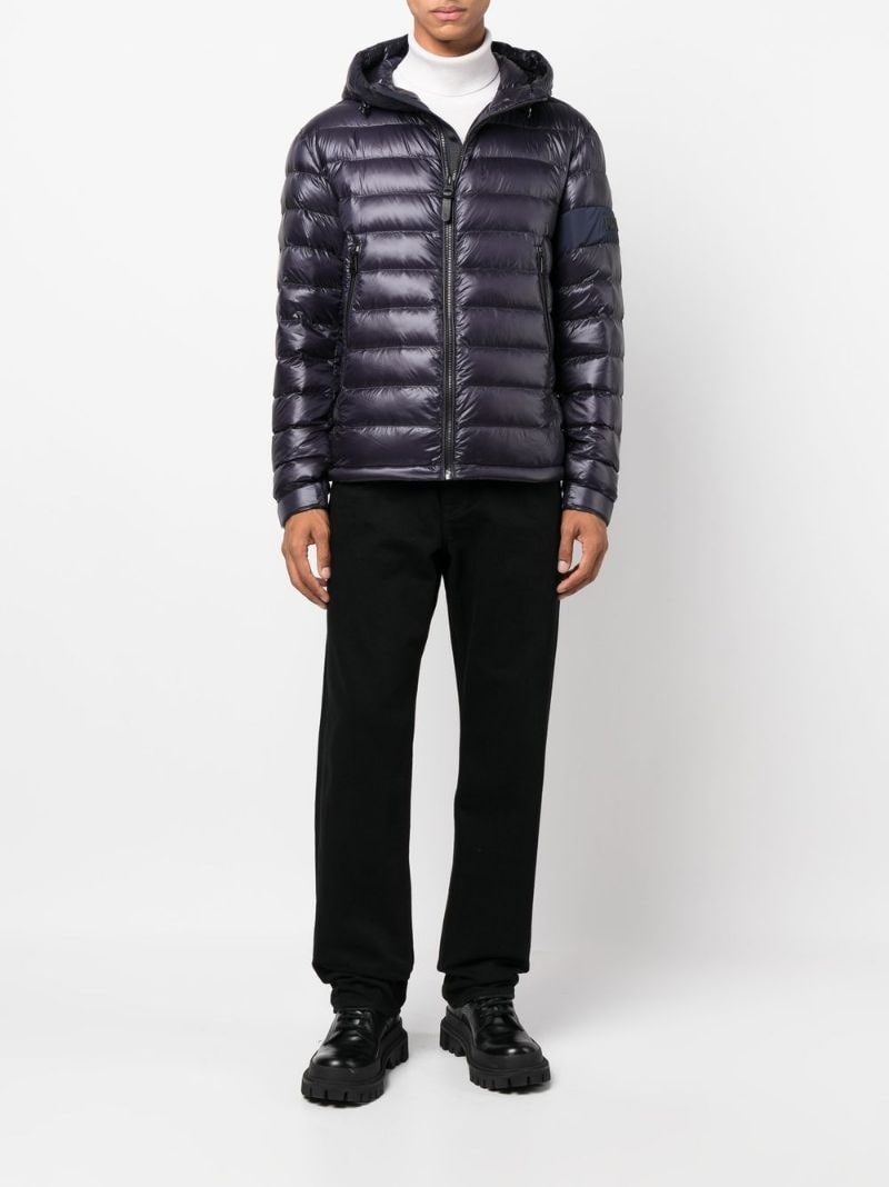 padded hooded down jacket - 2