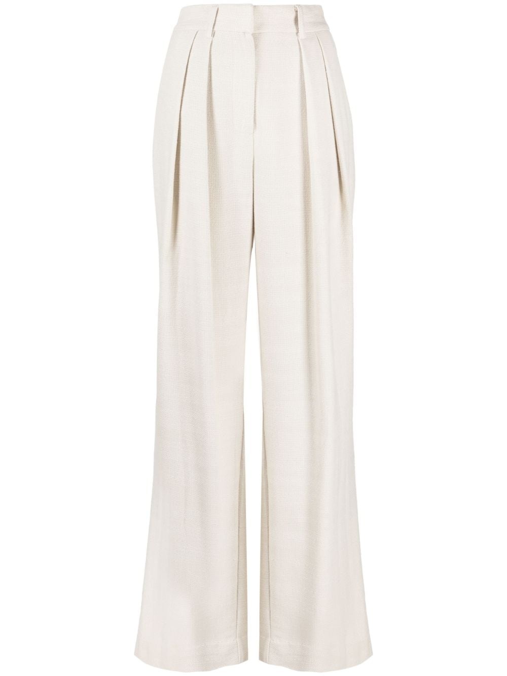 high-waisted wide-leg trousers - 1
