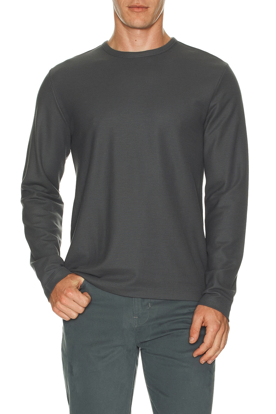 Pima Pique Long Sleeve Tee - 3
