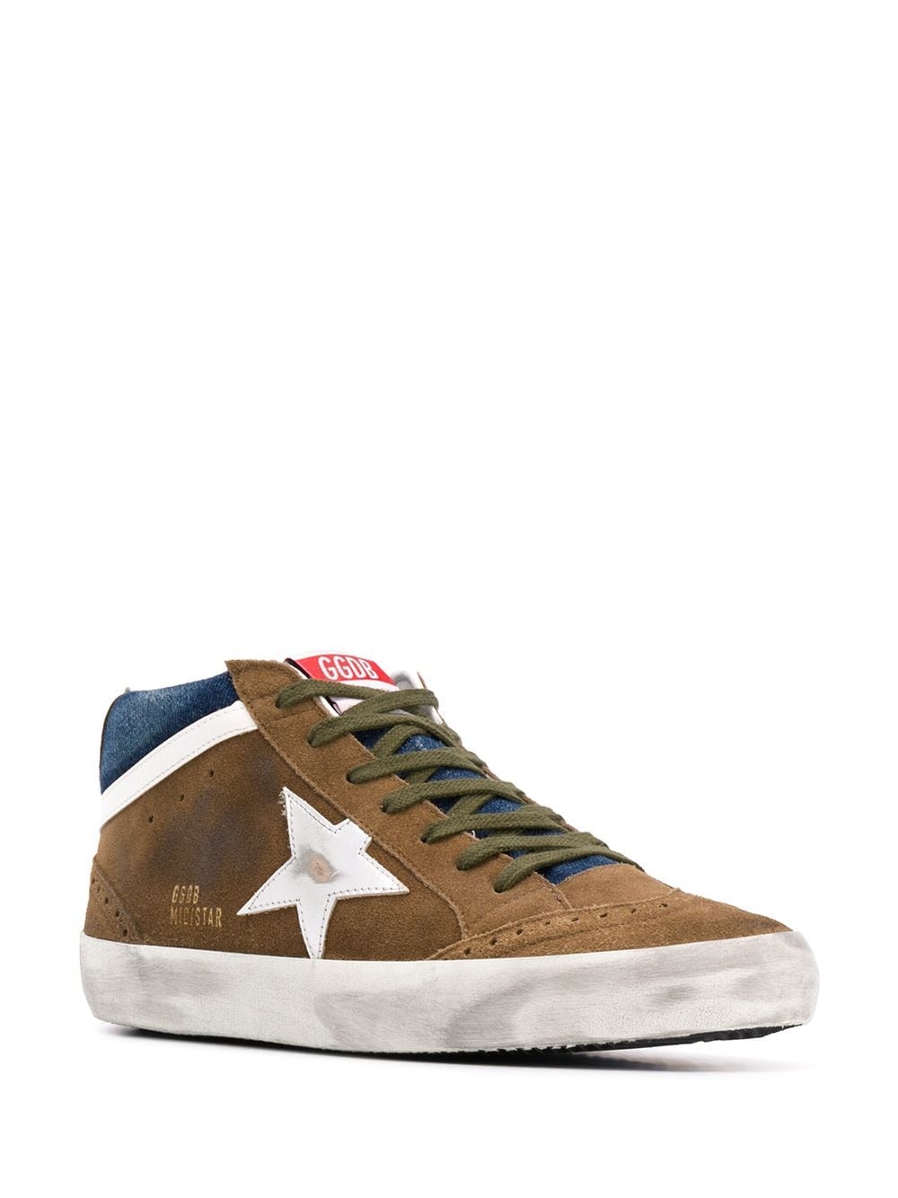 distressed-finish low-top sneakers - 2