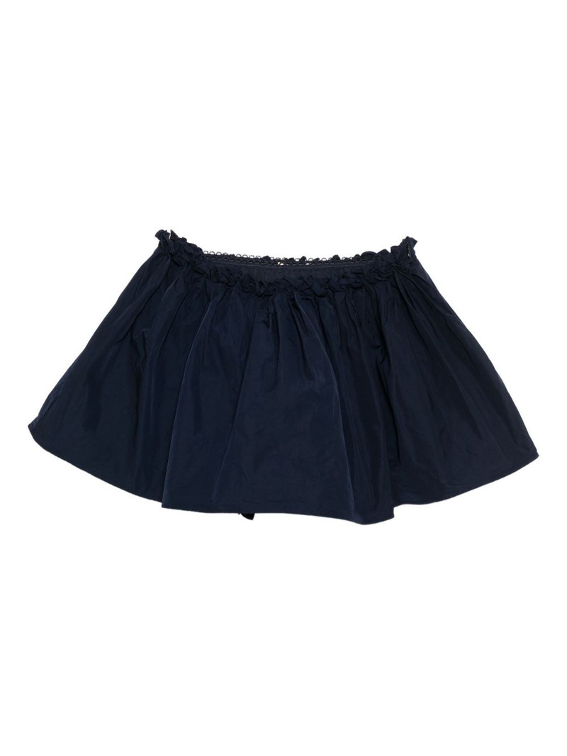 floral-waist mini skirt 1