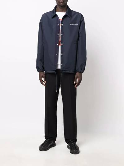 Khrisjoy logo-embroidered shirt jacket outlook