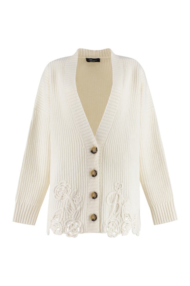 BLUMARINE WOOL CARDIGAN - 1