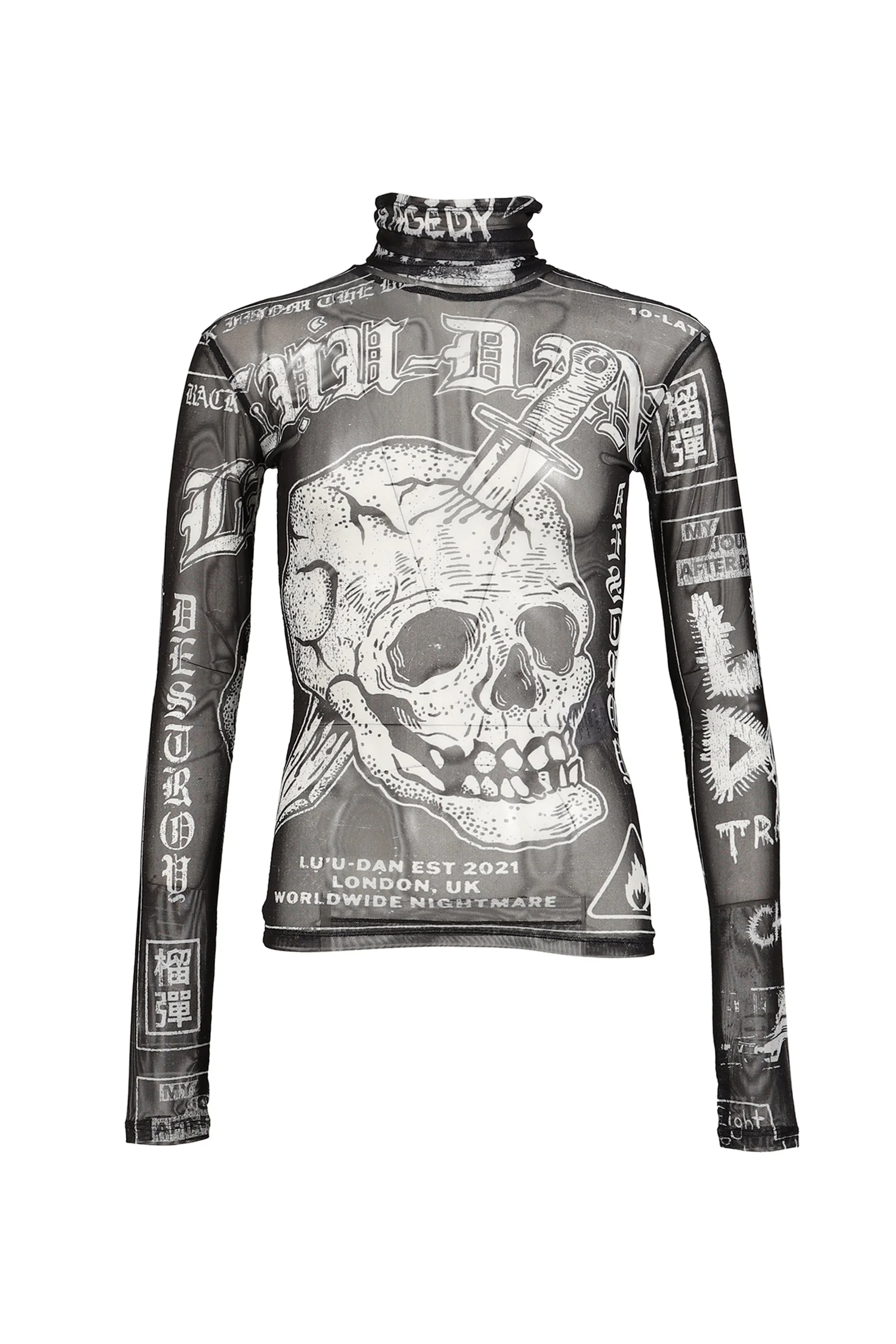 MASKED MESH TOP / PUNK FLYER - 1