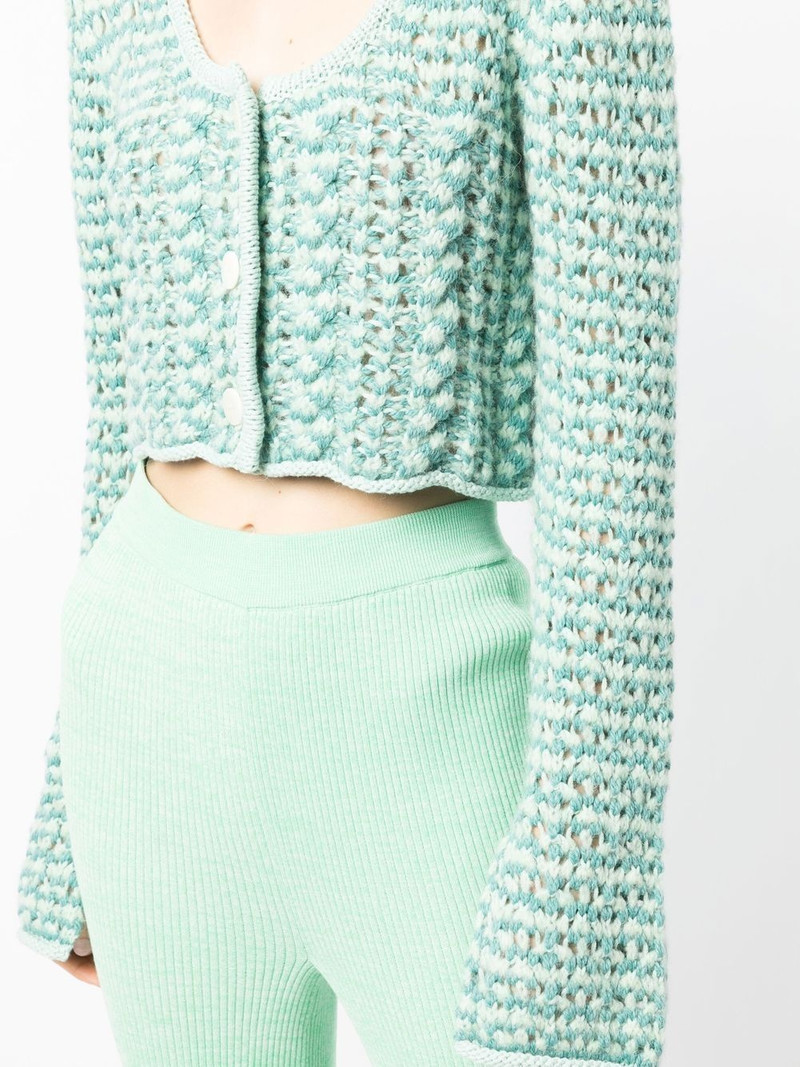 chunky-knit button-down cardigan 5