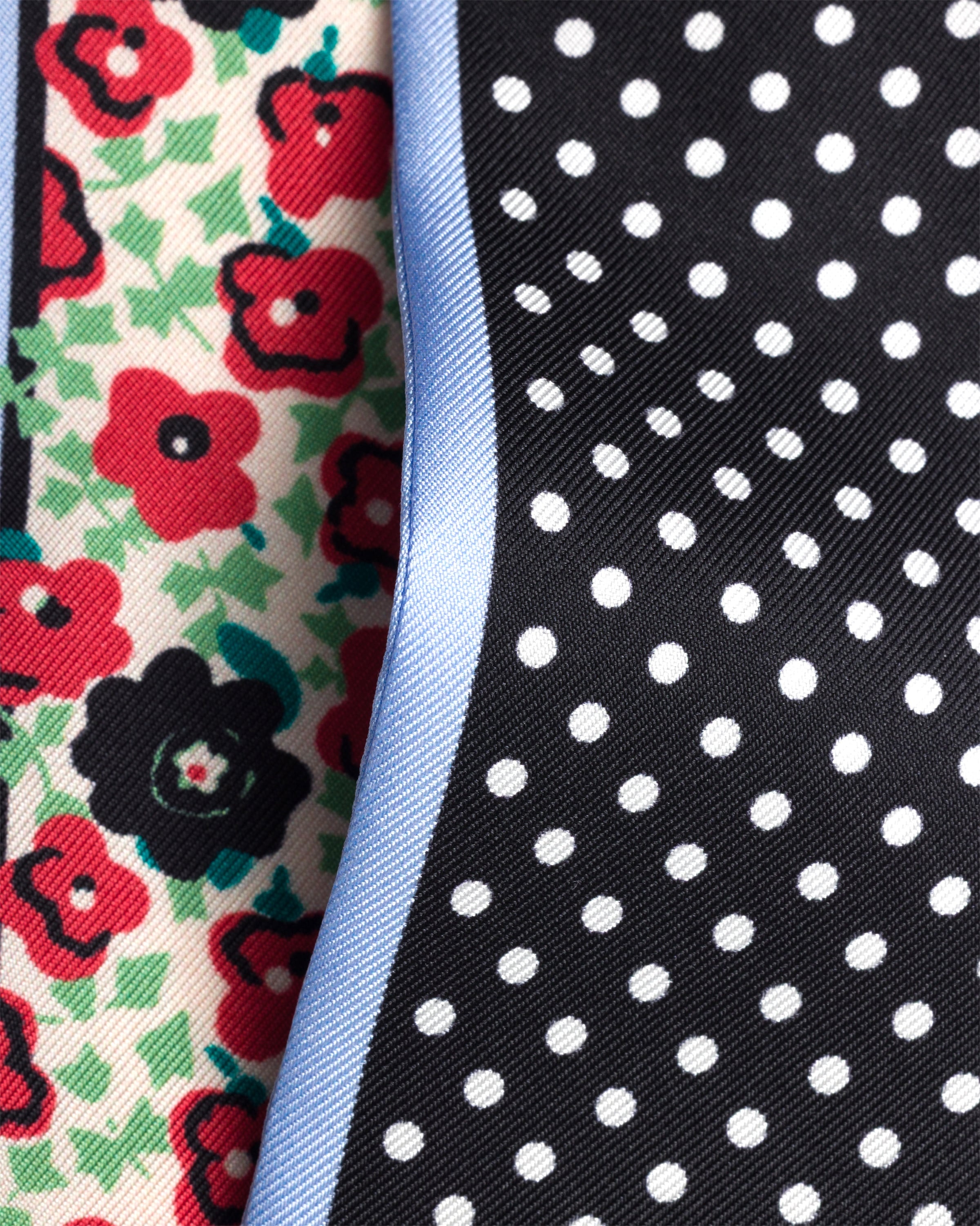 Printed silk twill skinny scarf - 2