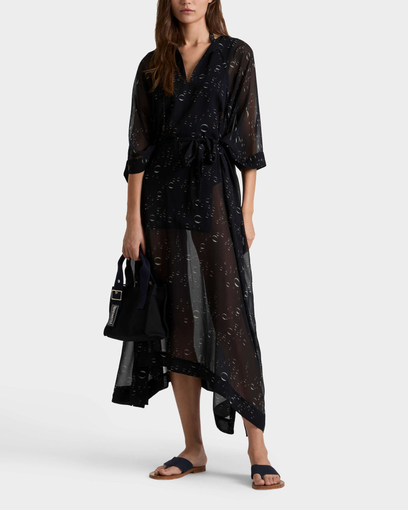 Vilebrequin WOMEN LONG CRÊPE GEORGETTE KAFTAN BUBBLE 3D outlook