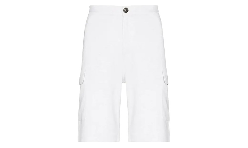 Cotton Cargo Shorts "White" BRUN1606 1