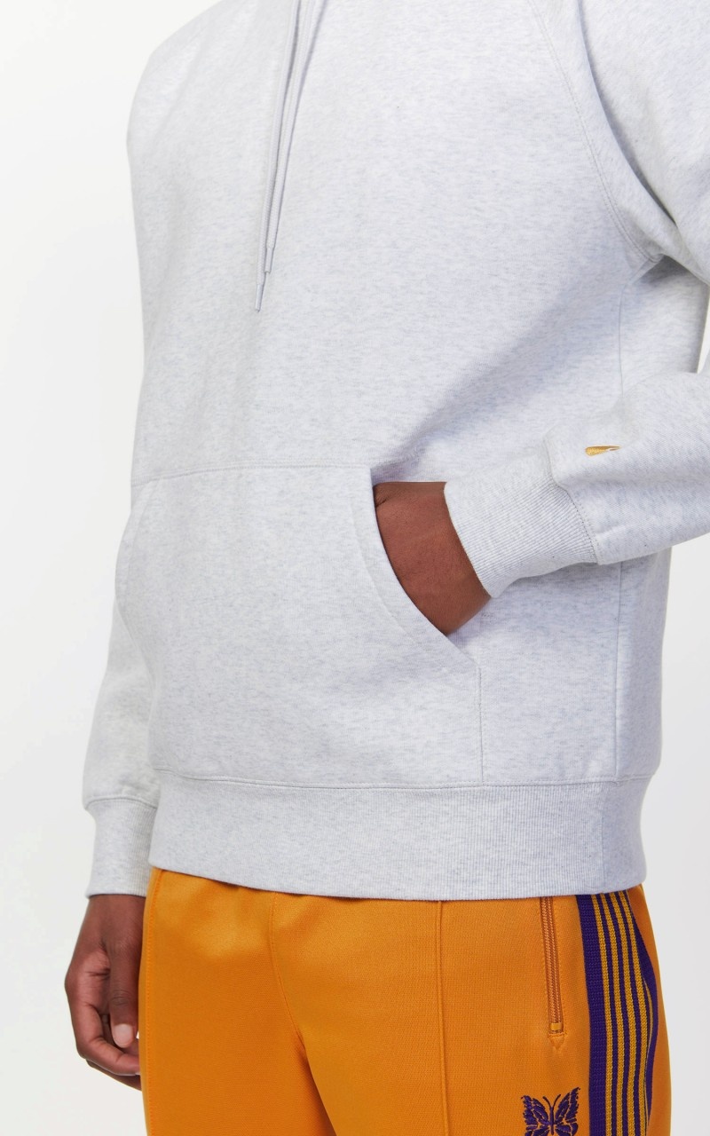 HOODED CHASE SWEATSHIRT ASH HEATHER/GOLD - 8