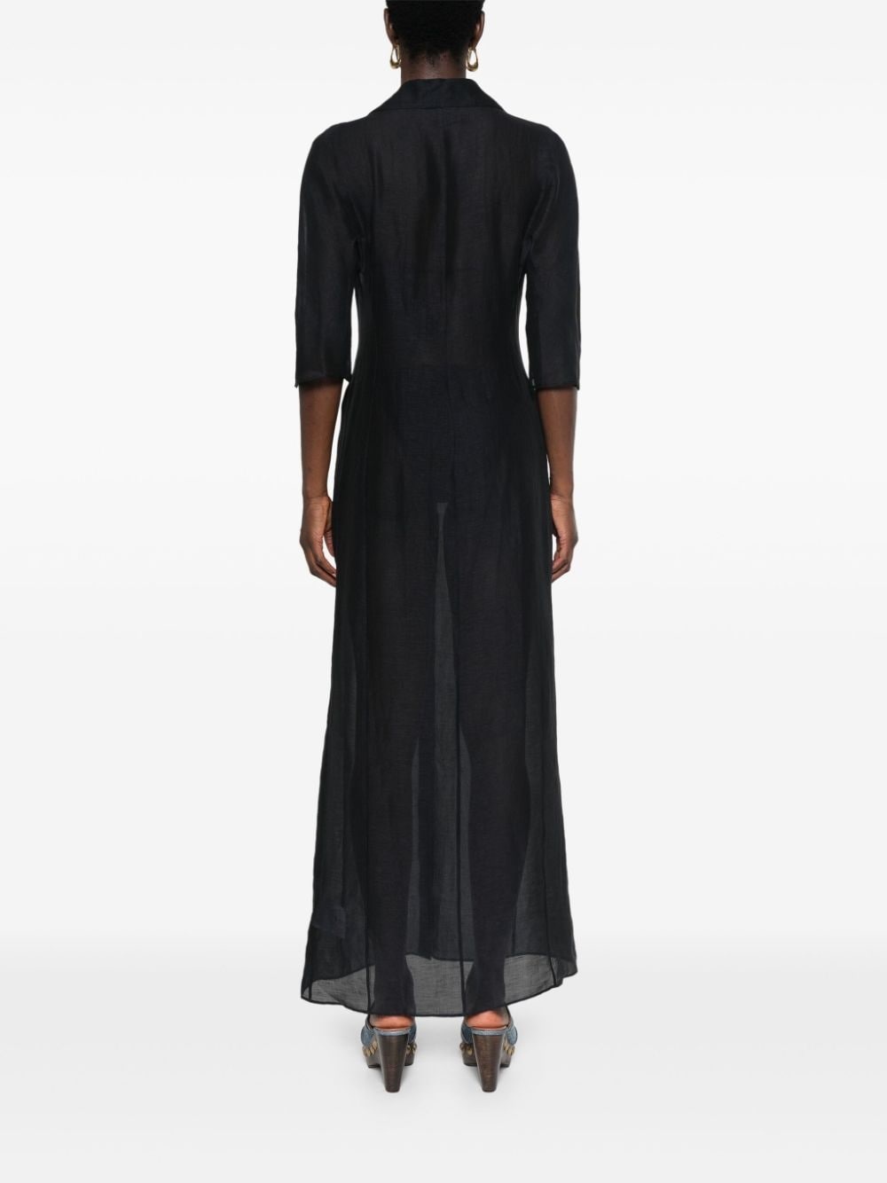 4G-embroidered maxi dress - 4