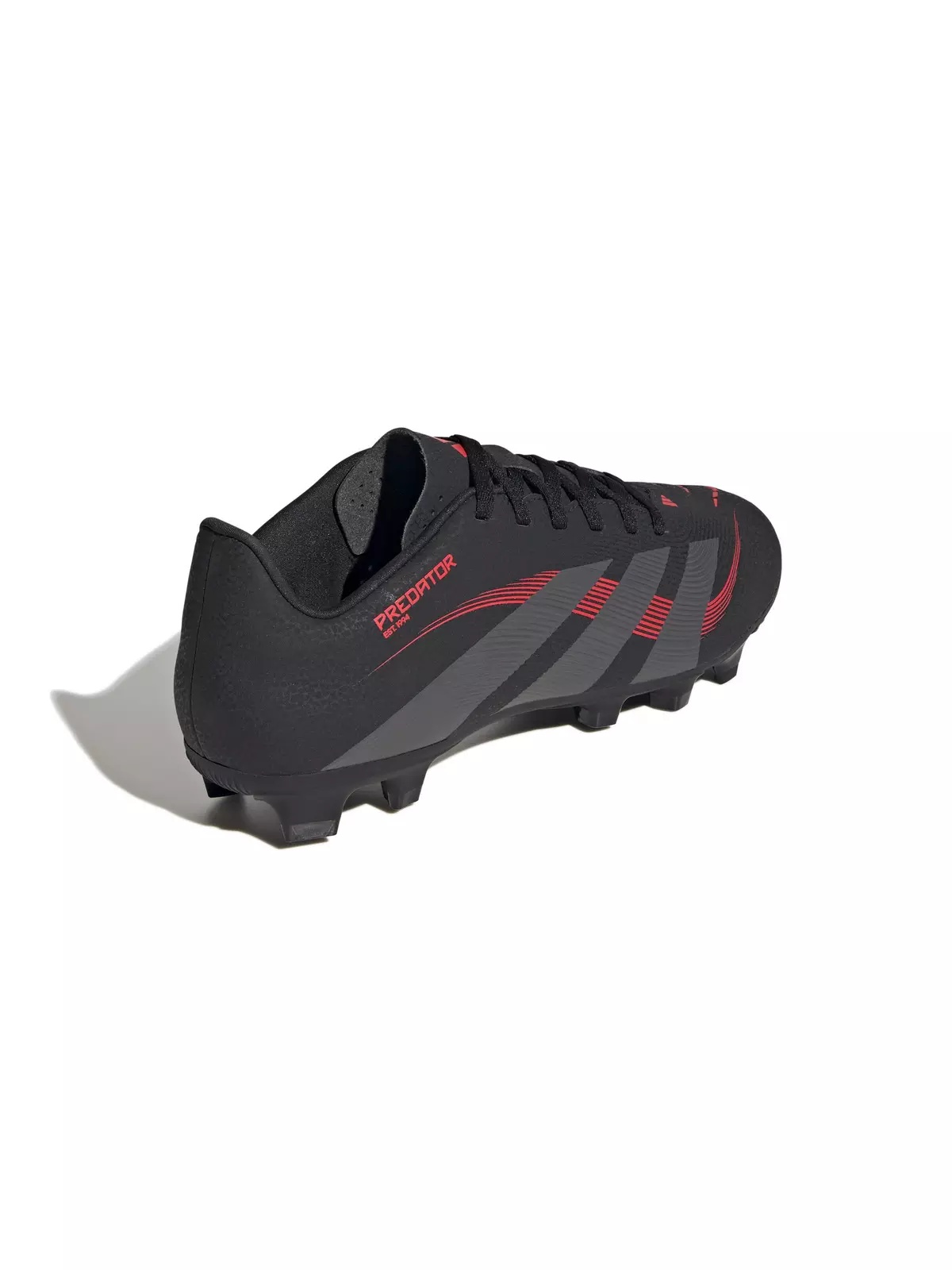 Predator Club MG "Core Black/Grey Four/Lucid Red" Unisex Soccer Cleat - 4