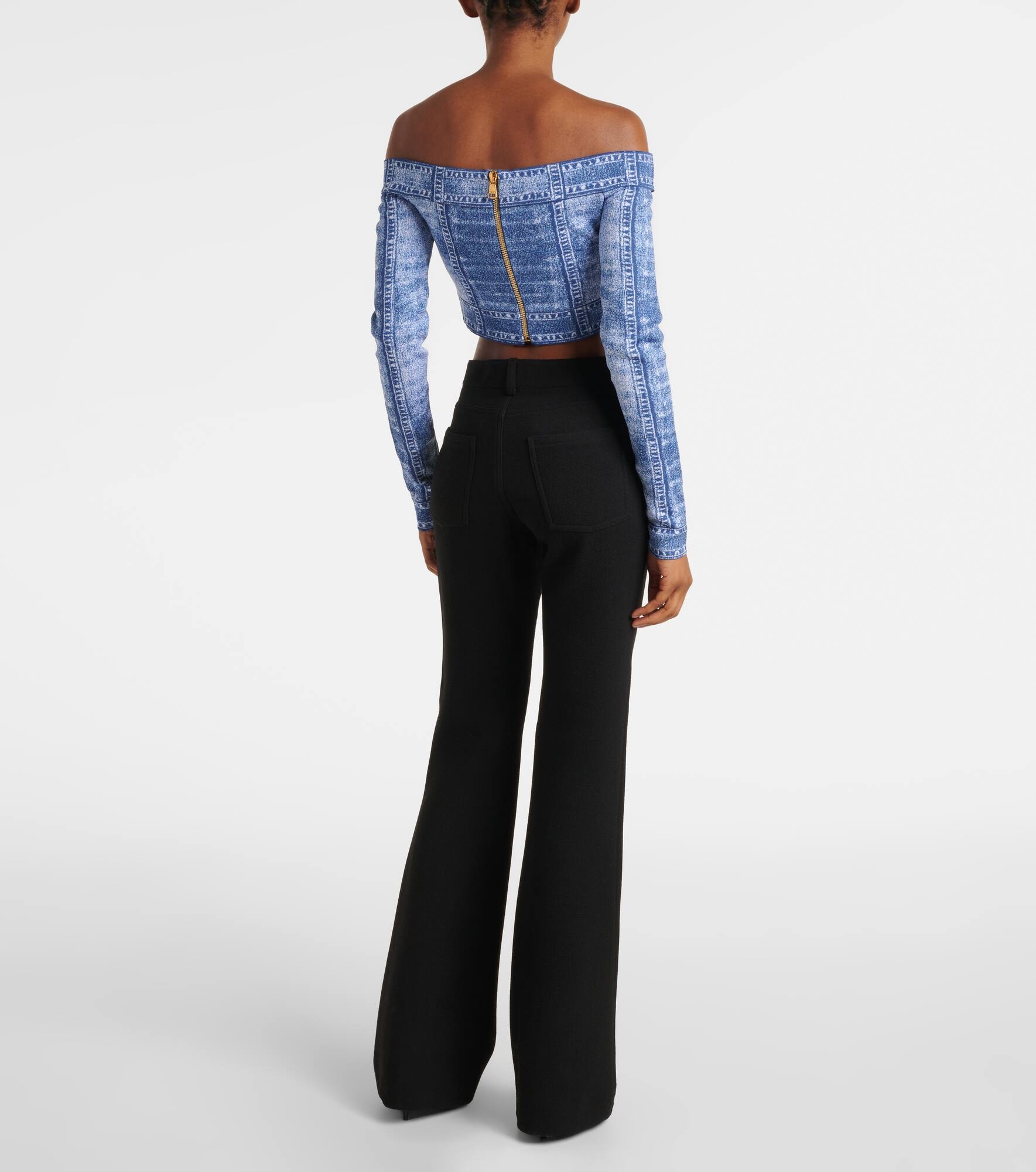 Trompe l'oeil crop top - 3
