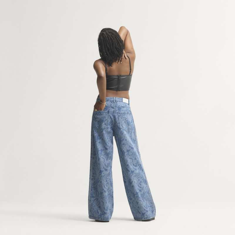 ADIDAS LIBERTY LONDON FIREBIRD MID RISE STRAIGHT DENIM PANT 5
