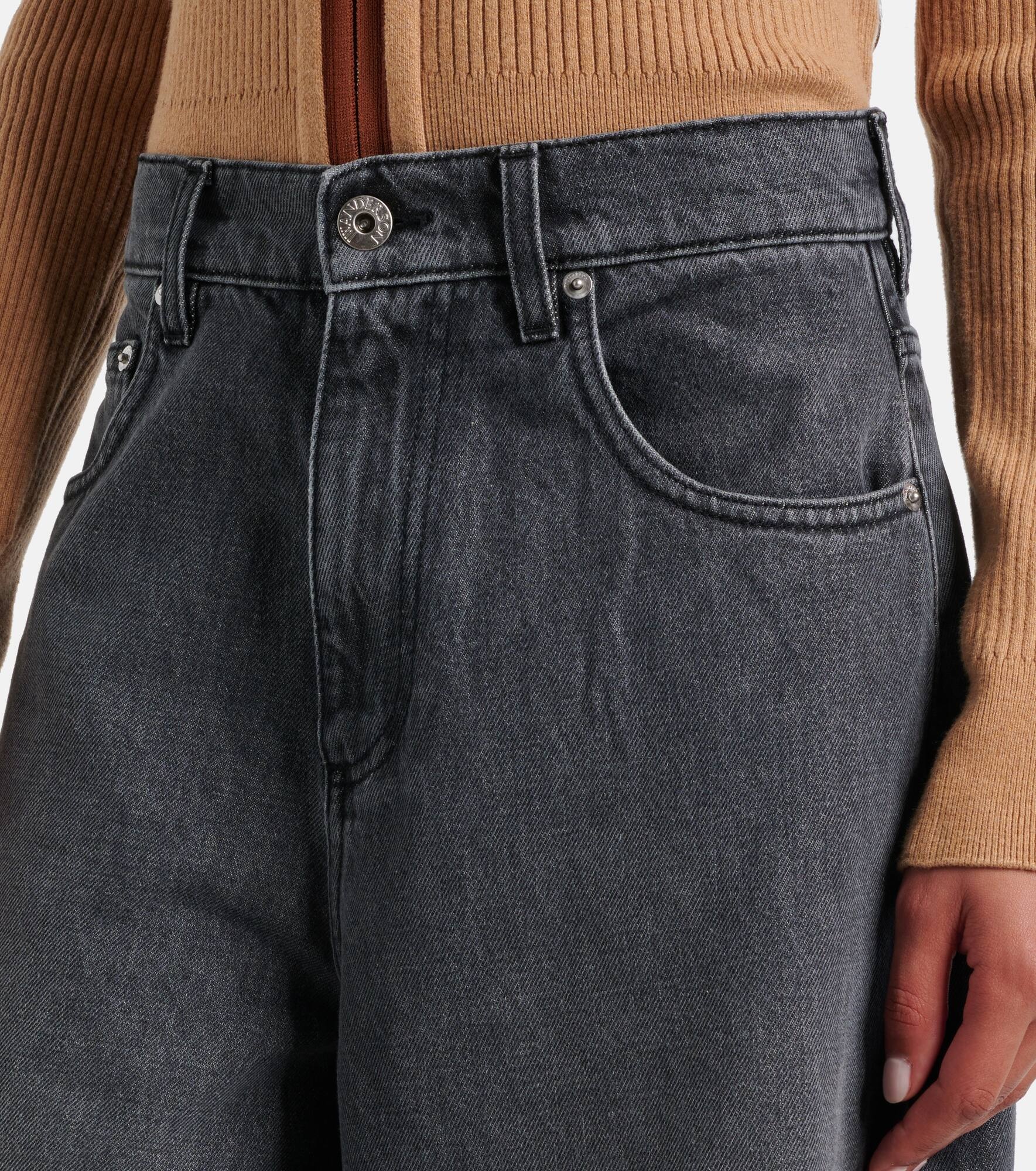 Mid-rise wide-leg jeans - 4