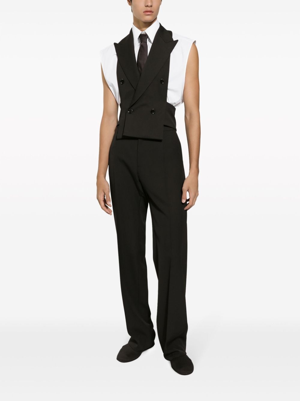 virgin-wool straight-leg trousers - 2