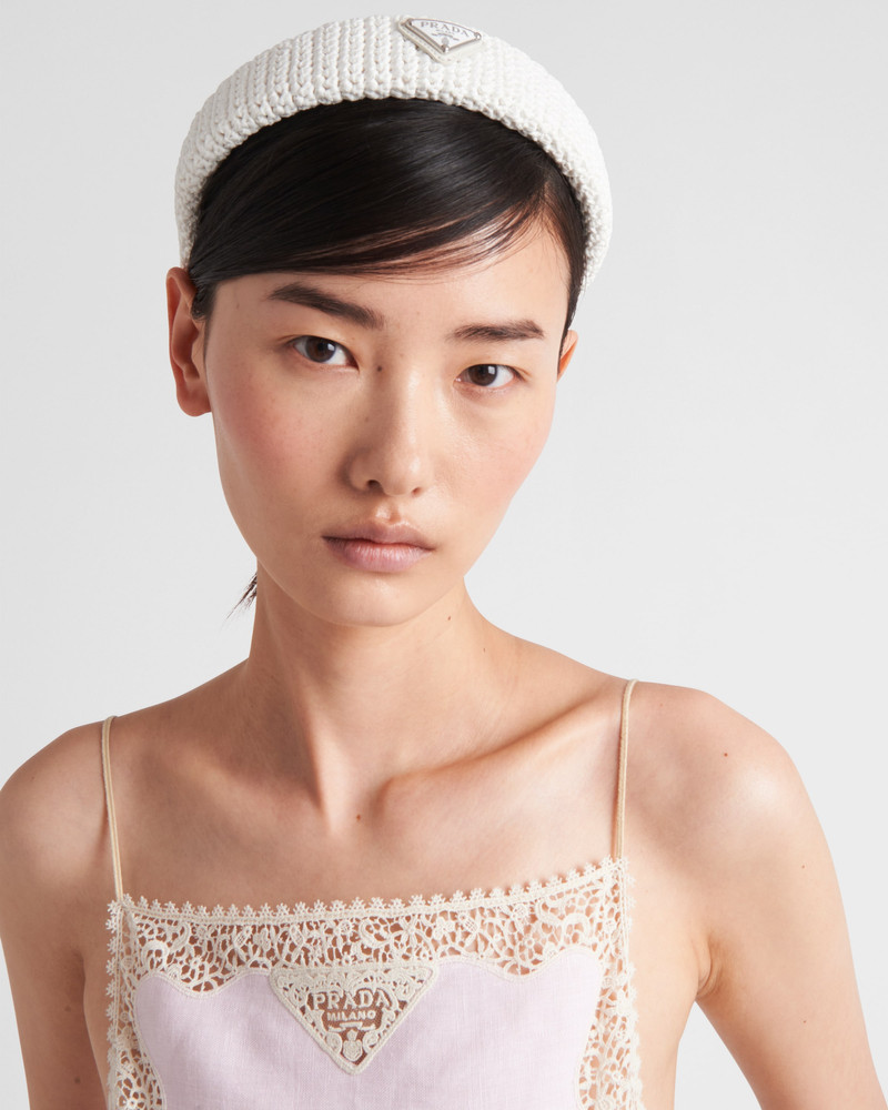 Prada Crochet headband outlook