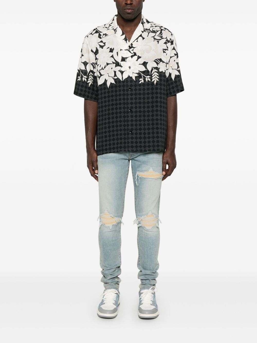 floral-print shirt - 2