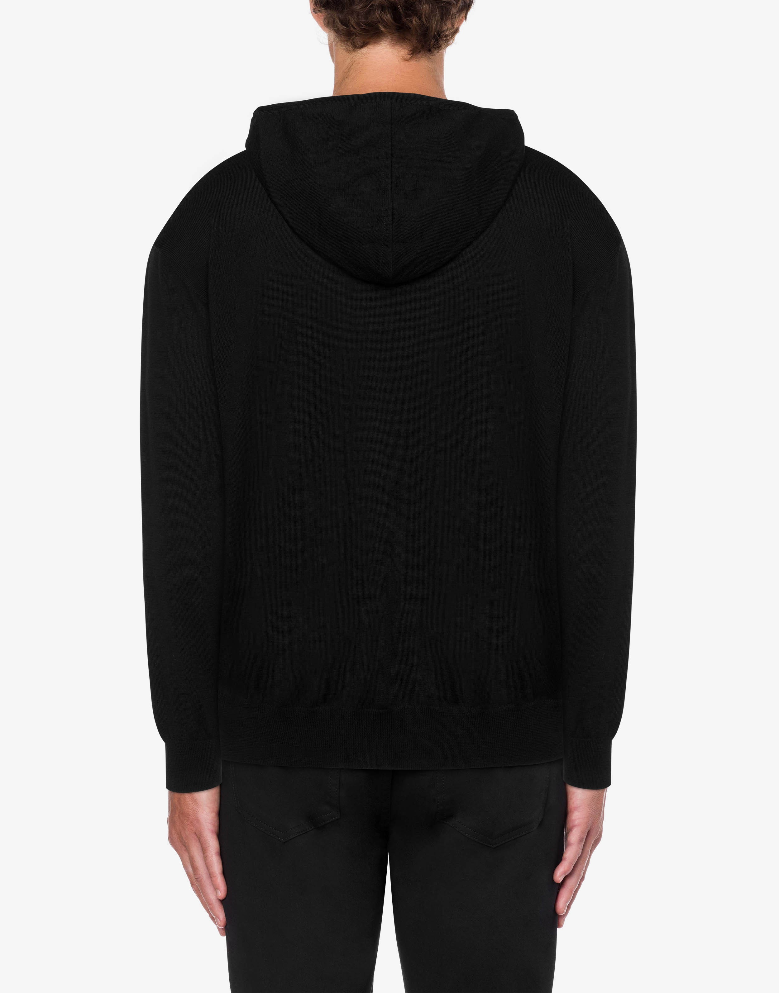 LOGO BOND WOOL HOODED SWEATER - 3