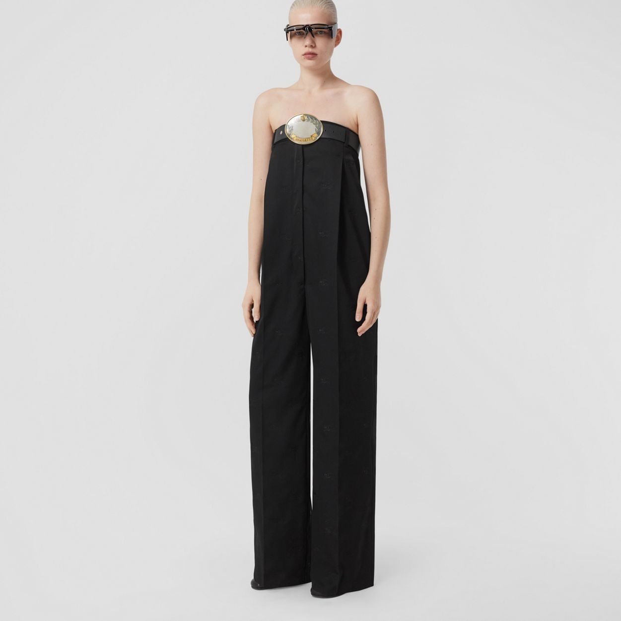 Embroidered EKD Tailored Wool Jumpsuit - 6