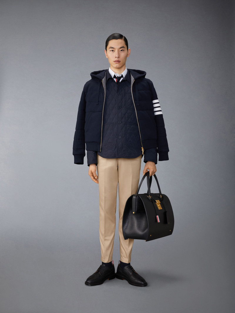Poly Twill Quilted Applied Pockets and Self Tipping Shirt Jacket 3