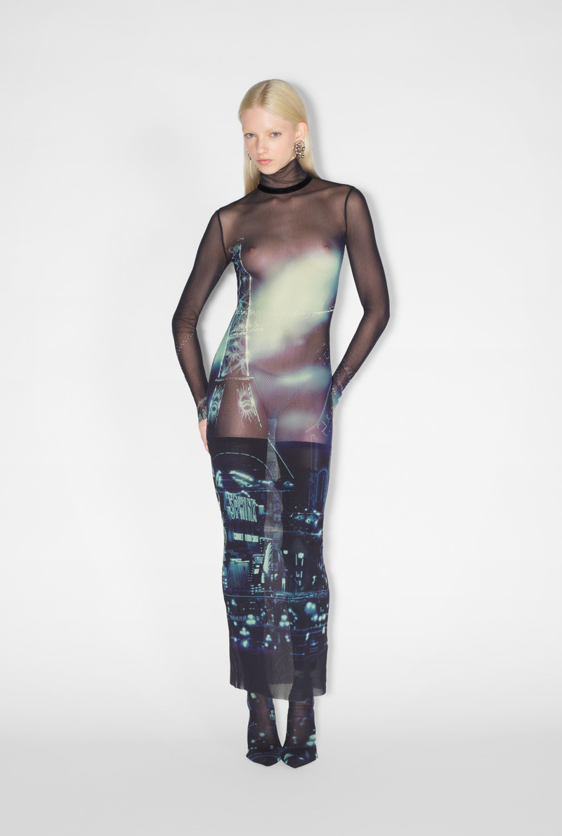 THE LONG BLUE PIGALLE DRESS 1