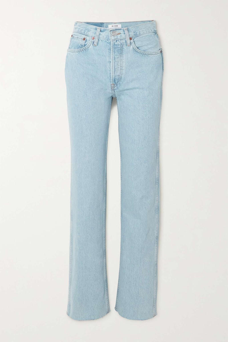 90s high-rise straight-leg jeans - 1