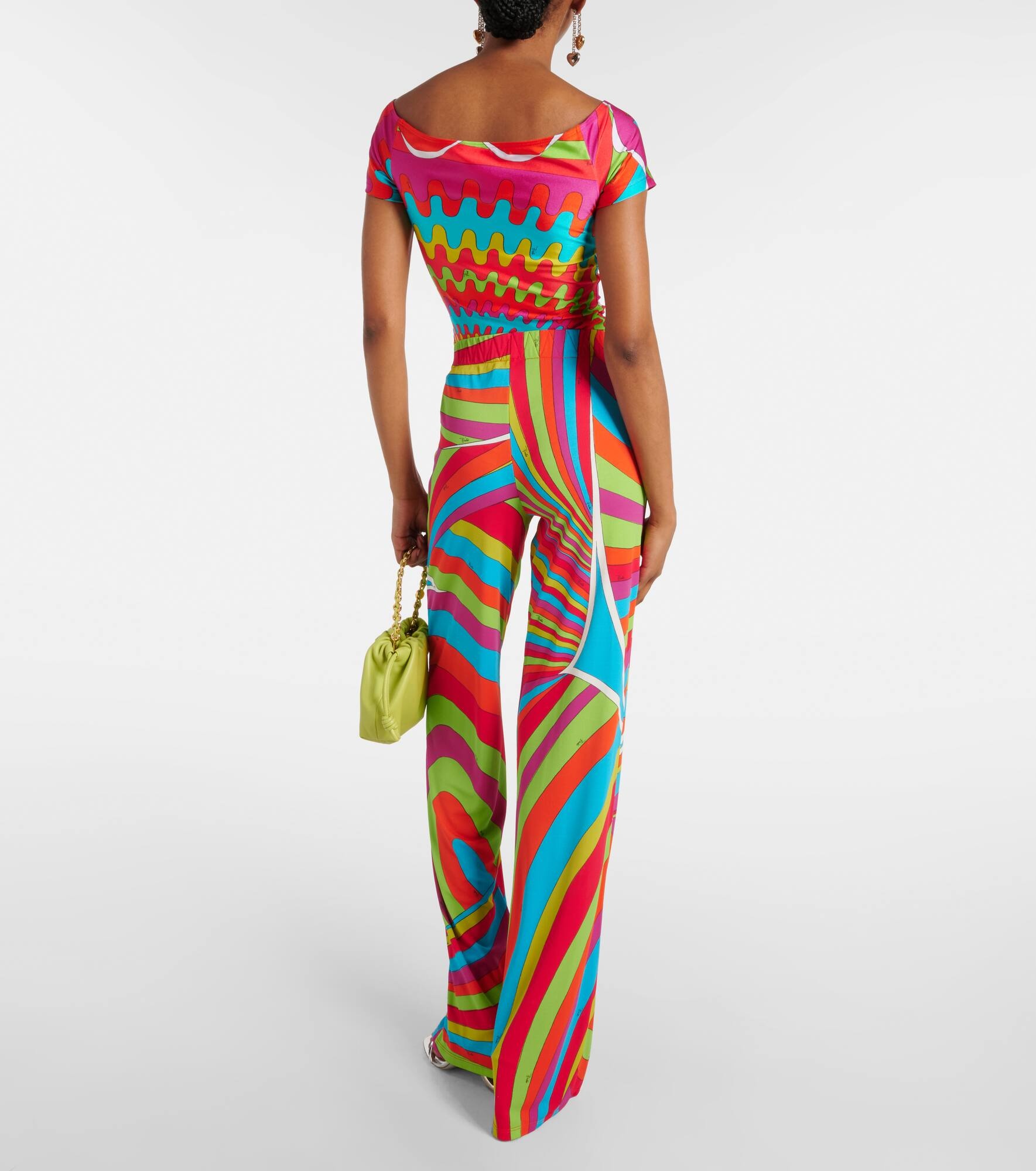 Iride printed straight pants - 3