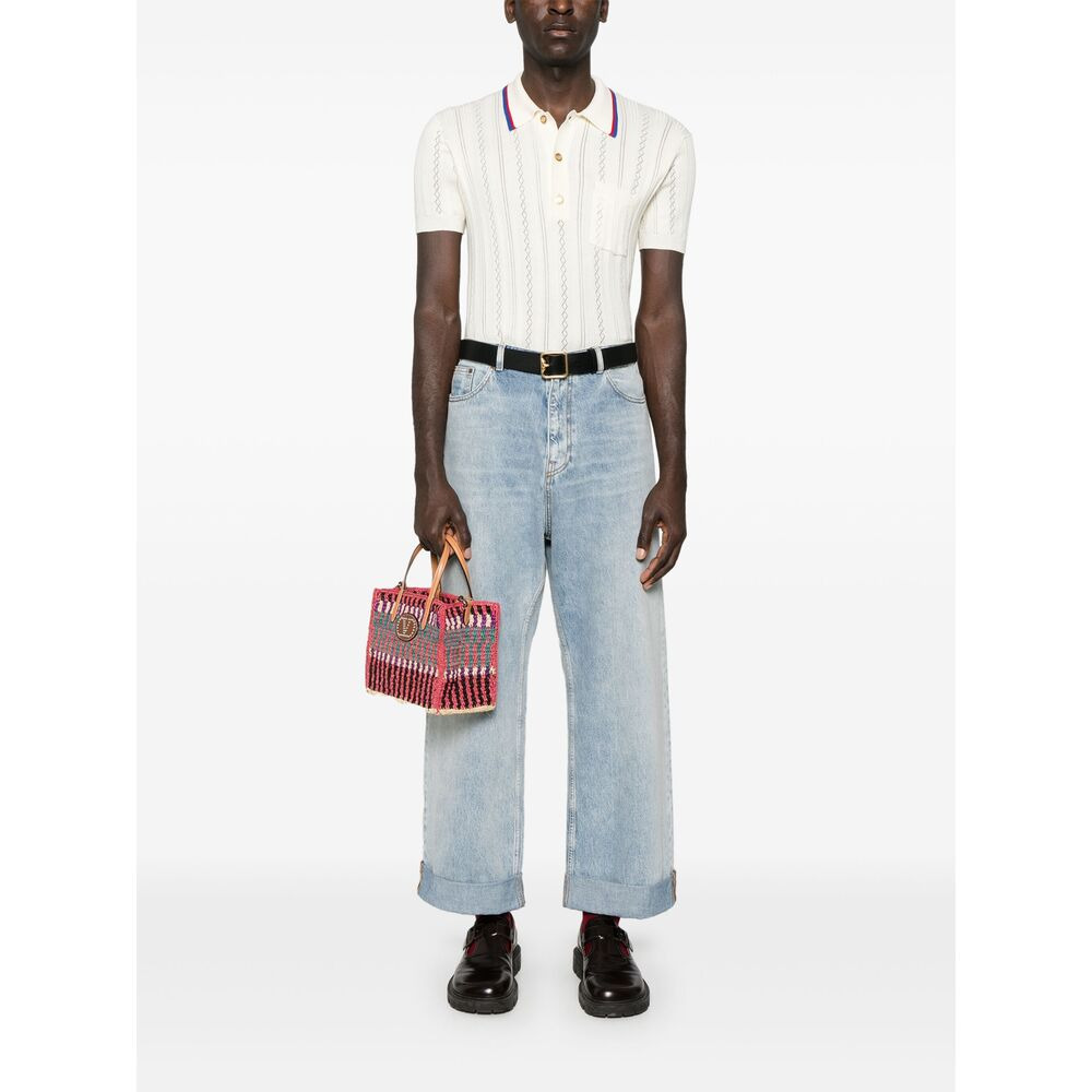 Valentino Blue Denim - Wide-Leg Jeans Men - 5
