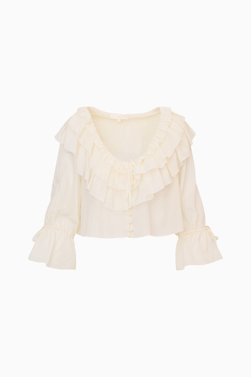Warlow Silk Ruffle Blouse 1